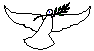dove with olive branch drawing